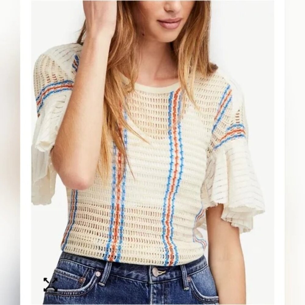 FREE PEOPLE Babes Only Open Kint Top – Wmns XS